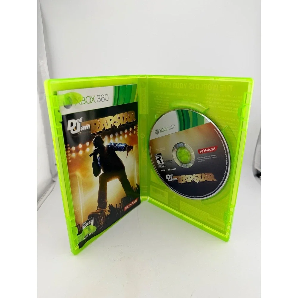 Def Jam Rapstar Xbox 360 Konami 2010 Hip Hop Music‎ Rhythm Game Complete CIB